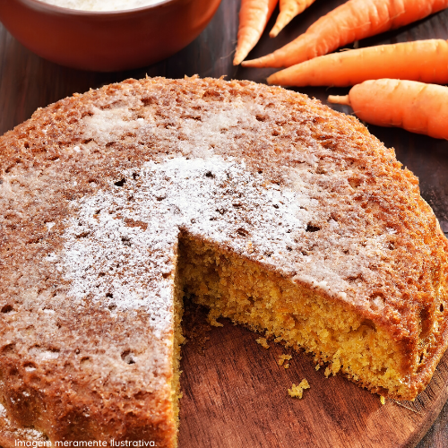 Bolo de laranja com cenoura